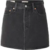 Levi's Saia 'Icon Skirt' preto denim