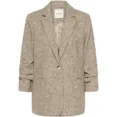 Soaked in luxury Blazer 'Oleia' bege mosqueado