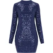 Faina Vestido de malha 'Festive' navy