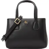 Calvin Klein Shopper 'Monogram Plaque Tote' preto