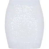 Faina Saia azul claro / prata