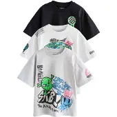 Next Camisola cinzento claro / cor-de-rosa / preto / branco