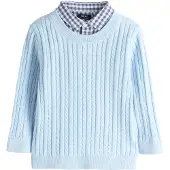 Next Pullover azul / azul claro / branco