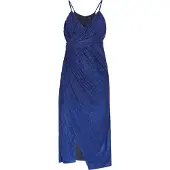 Faina Vestido de festa azul escuro