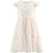 Happy girls Vestido creme / roxo pastel