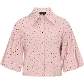 NAEMI Blusa 'Fashion Look' rosé / preto