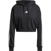 Adidas Sweatshirt de desporto preto / branco