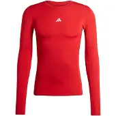 Adidas Camisa funcionais vermelho vivo / branco