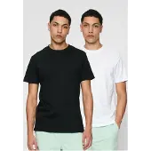 Urban Classics Camisa preto / branco