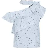 NAEMI Blusa 'Fashion Look' azul claro / preto