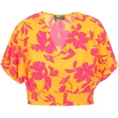 Ebeeza Blusa 'Fashion Look' amarelo / rosa