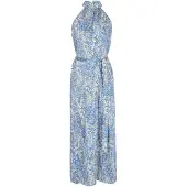 Ebeeza Vestido safira / amarelo claro / branco
