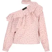 NAEMI Blusa 'Fashion Look' rosé / preto