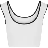 Urban Classics Top preto / branco