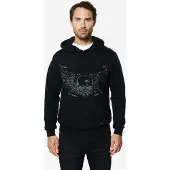 KOROSHI Sweatshirt cinzento / laranja / preto