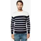 KOROSHI Pullover marinho / offwhite