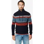 KOROSHI Pullover azul / navy / vermelho / branco