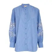 Peppercorn Blusa 'Netty' azul / branco