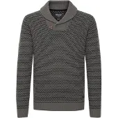 INDICODE JEANS Pullover 'COPENT' cinzento / preto