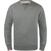 !Solid Sweatshirt 'Benn' cinzento / laranja
