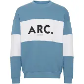 !Solid Sweatshirt 'Caius' azul / preto / branco