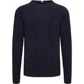 FQ1924 Pullover 'Kyle' navy / vermelho / branco