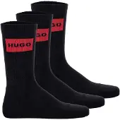 HUGO Meias Label 10267340 Red 3 Pares
