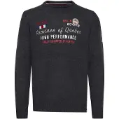 FQ1924 Pullover 'ERLO' azul / vermelho / preto / branco
