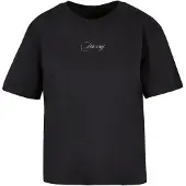 Miss Tee Camisa 'Dreamy' preto / branco