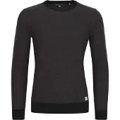 Blend Pullover 'Nathan' preto / mosqueado preto