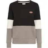 Oxmo Sweatshirt 'Trine' cinzento / preto / branco