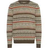 Blend Pullover creme / verde escuro / preto