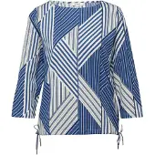 s.Oliver Camisa azul / azul escuro / branco