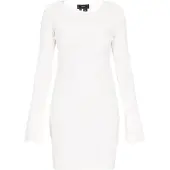 Faina Vestido de malha branco