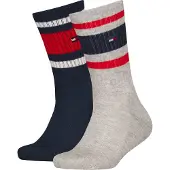 Tommy Hilfiger Meias Crew Sport Stripe 2 Pares