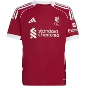 Adidas Camisa funcionais 'FC Liverpool 25-26 Heim' vermelho / branco