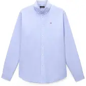 Napapijri Camisa 'G-TERRA' azul claro / branco