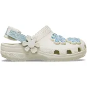 Crocs Tamancos Classic Denim Flower Adjustable Backstrap