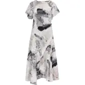 Usha Vestido opal / azul pombo / greige