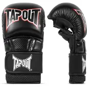 TAPOUT Luvas de desporto 'Brawl' vermelho / preto / branco