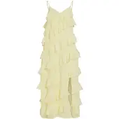 Vila Vestido de festa 'VILUNA' amarelo pastel