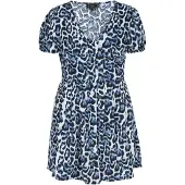 Faina Vestidos camiseiros azul / preto / offwhite