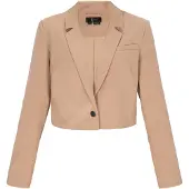 Faina Blazer bege escuro