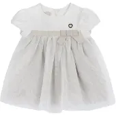 Chicco Vestido cinzento / branco