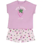 Chicco Pijama verde relva / rosa / branco