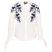 Dreimaster Blusa navy / offwhite
