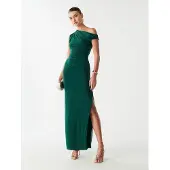 BWLDR Vestido 'Freya' verde escuro