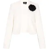 Faina Blazer preto / branco natural