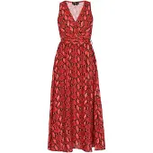 Faina Vestido 'Festive' vermelho sangue / vermelho claro / preto