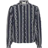 Cream Blusa 'Sabina' navy / branco